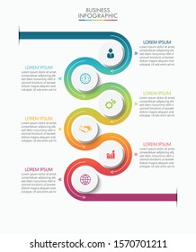 Business data visualization. timeline infographic icons designed for abstract background template