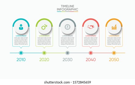 Business data visualization. timeline infographic icons designed for abstract background template