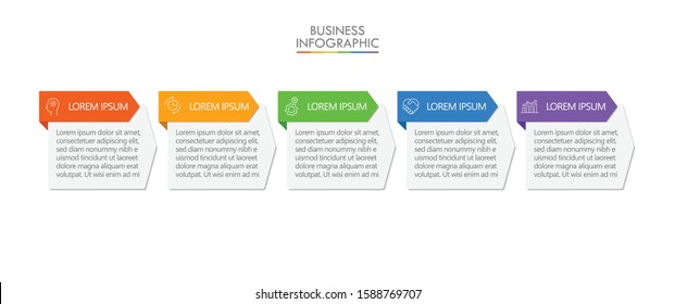 Business data visualization. timeline infographic icons designed for abstract background template