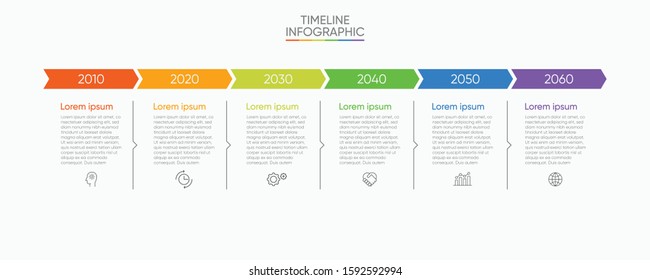 Business Data Visualization Timeline Infographic Icons Stock Vector ...