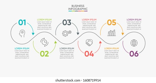 Business data visualization. timeline infographic icons designed for abstract background template