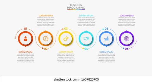 Business data visualization. timeline infographic icons designed for abstract background template milestone element modern diagram process technology digital marketing data presentation chart Vector