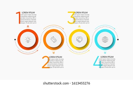 Business data visualization. timeline infographic icons designed for abstract background template