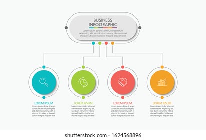Business data visualization. timeline infographic icons designed for abstract background template milestone element modern diagram process technology digital marketing data presentation chart Vector