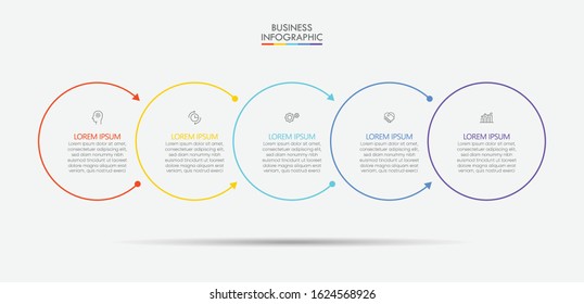 Business data visualization. timeline infographic icons designed for abstract background template milestone element modern diagram process technology digital marketing data presentation chart Vector