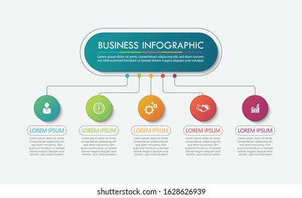 Business data visualization. timeline infographic icons designed for abstract background template