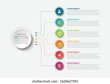 Business data visualization. timeline infographic icons designed for abstract background template