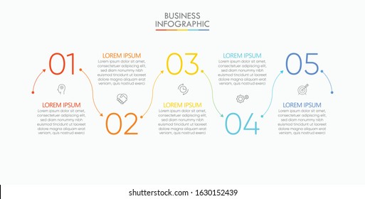 Business data visualization. timeline infographic icons designed for abstract background template