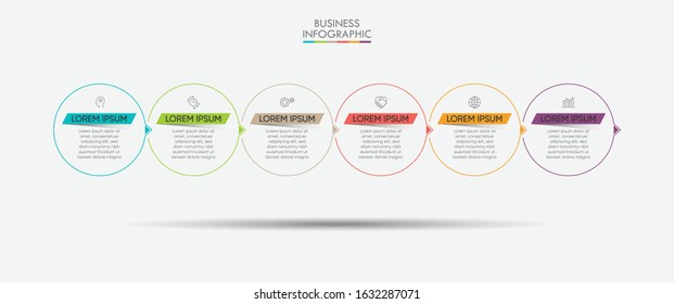 Business data visualization. timeline infographic icons designed for abstract background template
