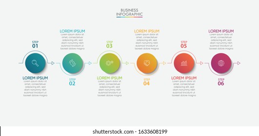 Business data visualization. timeline infographic icons designed for abstract background template