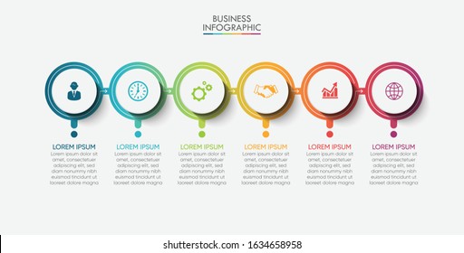 Business data visualization. timeline infographic icons designed for abstract background template