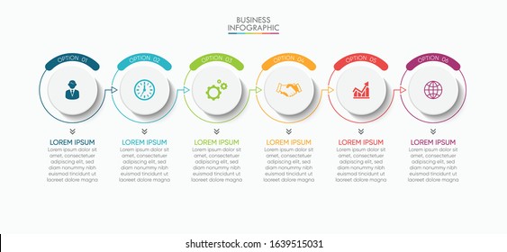 Business data visualization. timeline infographic icons designed for abstract background template