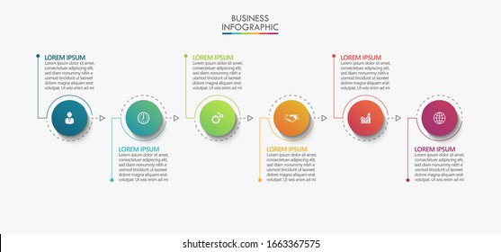 Business data visualization. timeline infographic icons designed for abstract background template