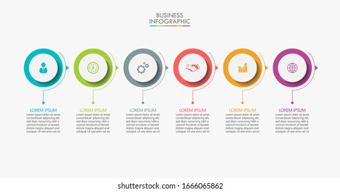 Business Data Visualization. Timeline Infographic Icons Designed For Abstract Background Template 