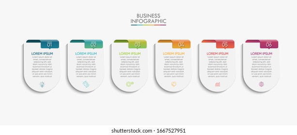 Business data visualization. timeline infographic icons designed for abstract background template 