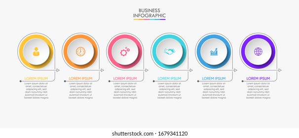 Business data visualization. timeline infographic icons designed for abstract background template