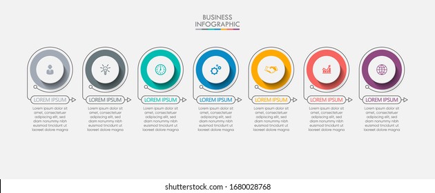 Business data visualization. timeline infographic icons designed for abstract background template