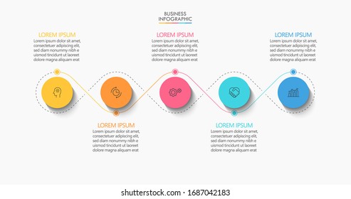 Business data visualization. timeline infographic icons designed for abstract background template