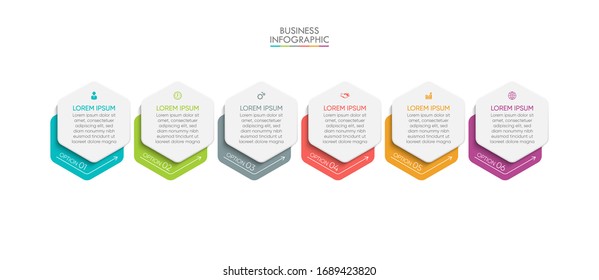 Business data visualization. timeline infographic icons designed for abstract background template 