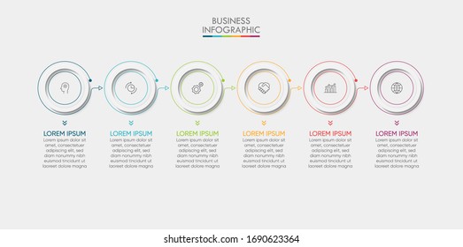 Business data visualization. timeline infographic icons designed for abstract background template