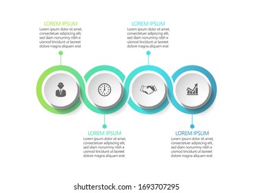 Business data visualization. timeline infographic icons designed for abstract background template