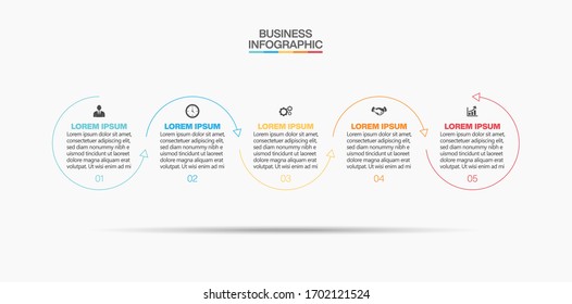 Business data visualization. timeline infographic icons designed for abstract background template