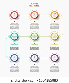 Business data visualization. timeline infographic icons designed for abstract background template