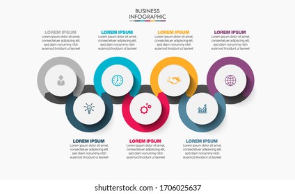 Business data visualization. timeline infographic icons designed for abstract background template