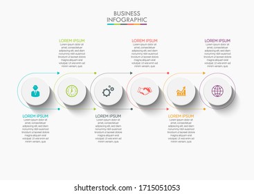 Business data visualization. timeline infographic icons designed for abstract background template