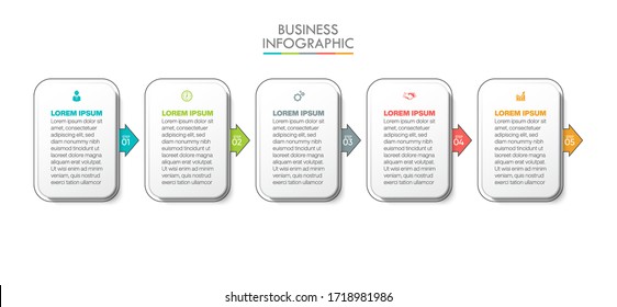 Business data visualization. timeline infographic icons designed for abstract background template