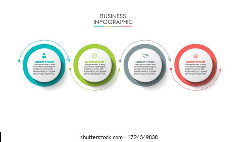 Business data visualization. timeline infographic icons designed for abstract background template