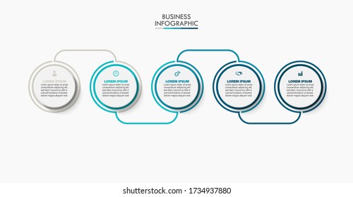 Business data visualization. timeline infographic icons designed for abstract background template