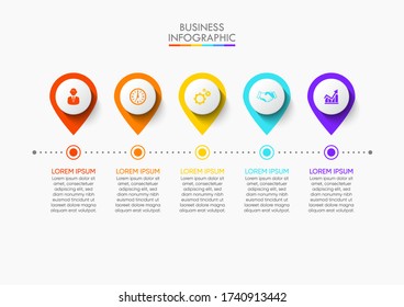 Business data visualization. timeline infographic icons designed for abstract background template