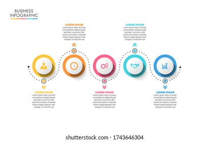 Business data visualization. timeline infographic icons designed for abstract background template