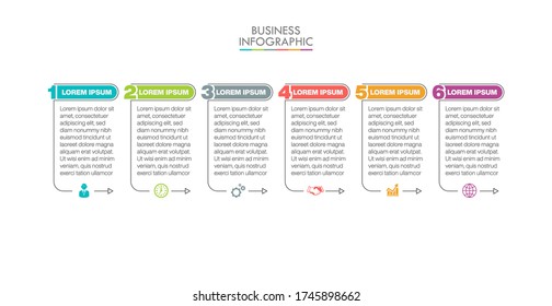 Business data visualization. timeline infographic icons designed for abstract background template