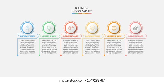 Business data visualization. timeline infographic icons designed for abstract background template