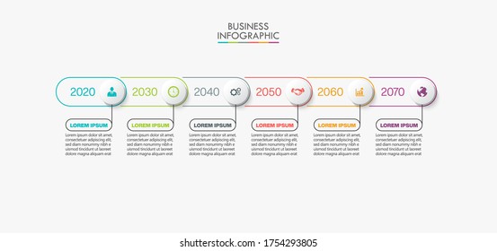 Business data visualization. timeline infographic icons designed for abstract background template