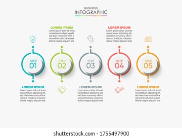 Business data visualization. timeline infographic icons designed for abstract background template