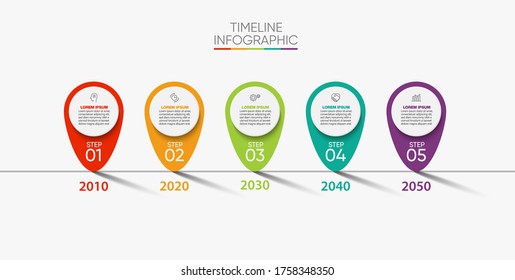 Business data visualization. timeline infographic icons designed for abstract background template