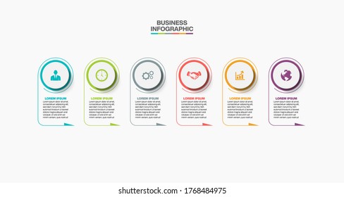 Business data visualization. timeline infographic icons designed for abstract background template
