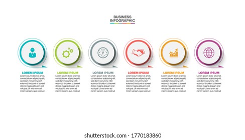 Business data visualization. timeline infographic icons designed for abstract background template