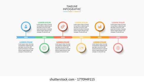 Business data visualization. timeline infographic icons designed for abstract background template