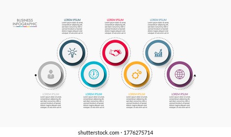 Business data visualization. timeline infographic icons designed for abstract background template