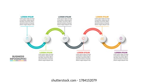 Business data visualization. timeline infographic icons designed for abstract background template