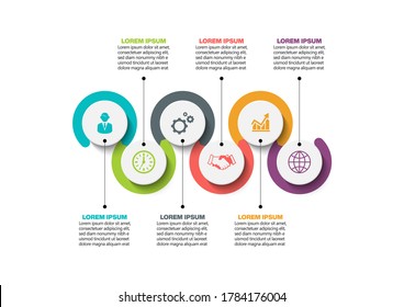 Business data visualization. timeline infographic icons designed for abstract background template