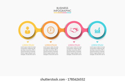 Business data visualization. timeline infographic icons designed for abstract background template