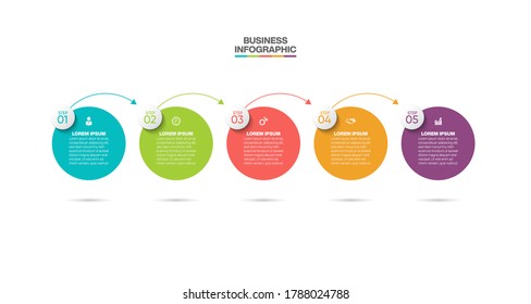 Business data visualization. timeline infographic icons designed for abstract background template