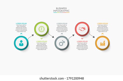 Business data visualization. timeline infographic icons designed for abstract background template