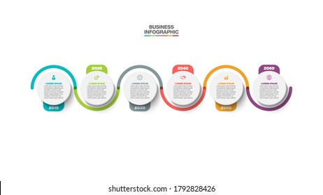 Business data visualization. timeline infographic icons designed for abstract background template