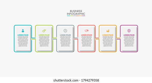 Business data visualization. timeline infographic icons designed for abstract background template